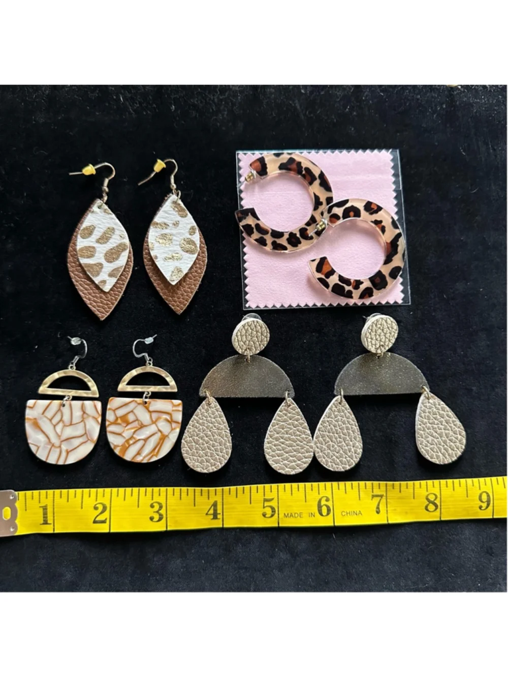 Set of 4 boutique earrings Summer
